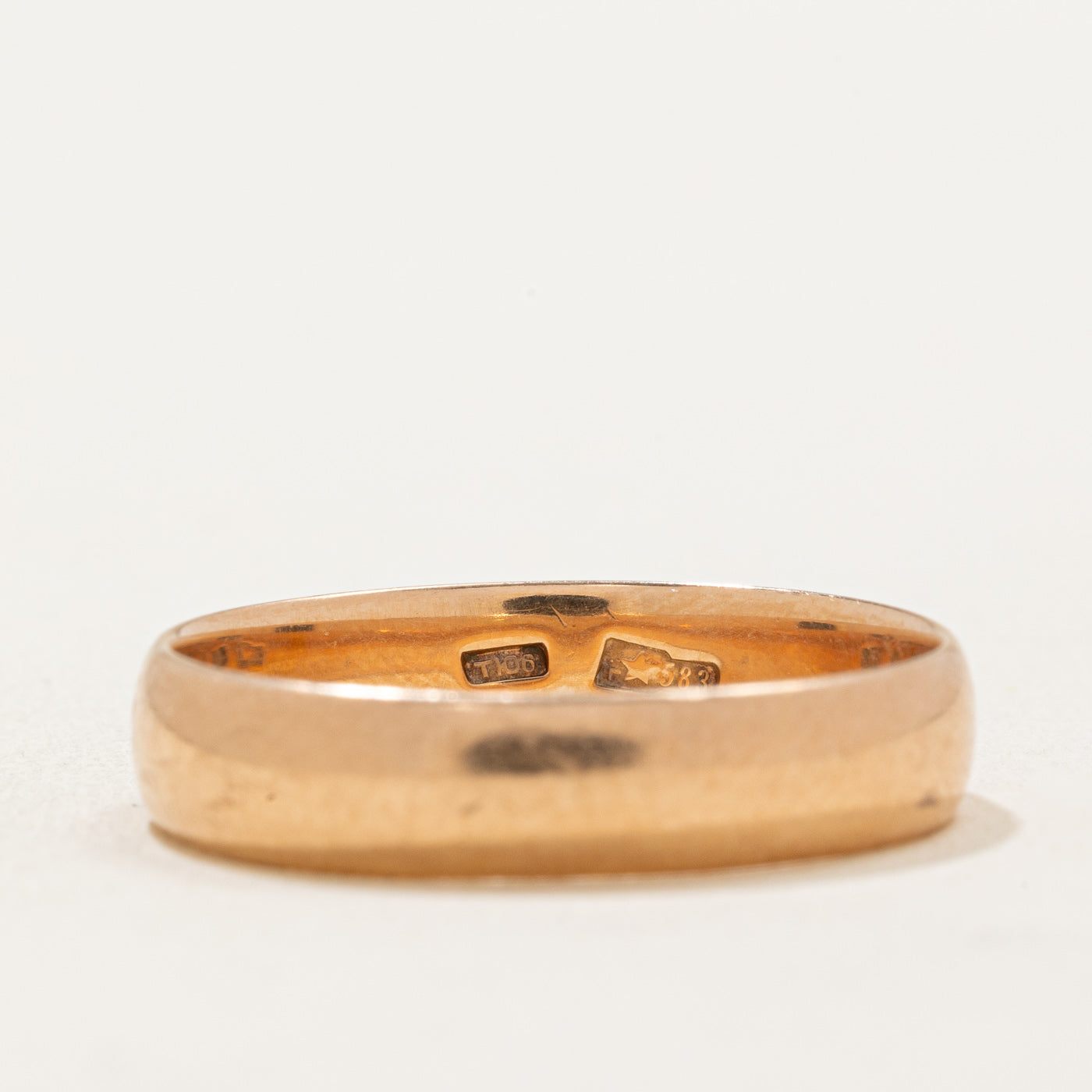 1966 Tbilisi 14k Rose Gold Wedding Band Ring - 4.95mm Wide Size 10.75 - Perfect for Anniversary, Engagement & Romantic Occasions