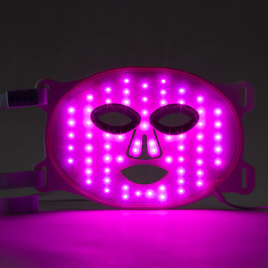 Omnilux Clear LED Face Mask for Acne Treatment - Flexible & Rechargeable Blue & Red Light Therapy for Clear Skin - Perfect for At-Home Skincare Routine & Professional Use