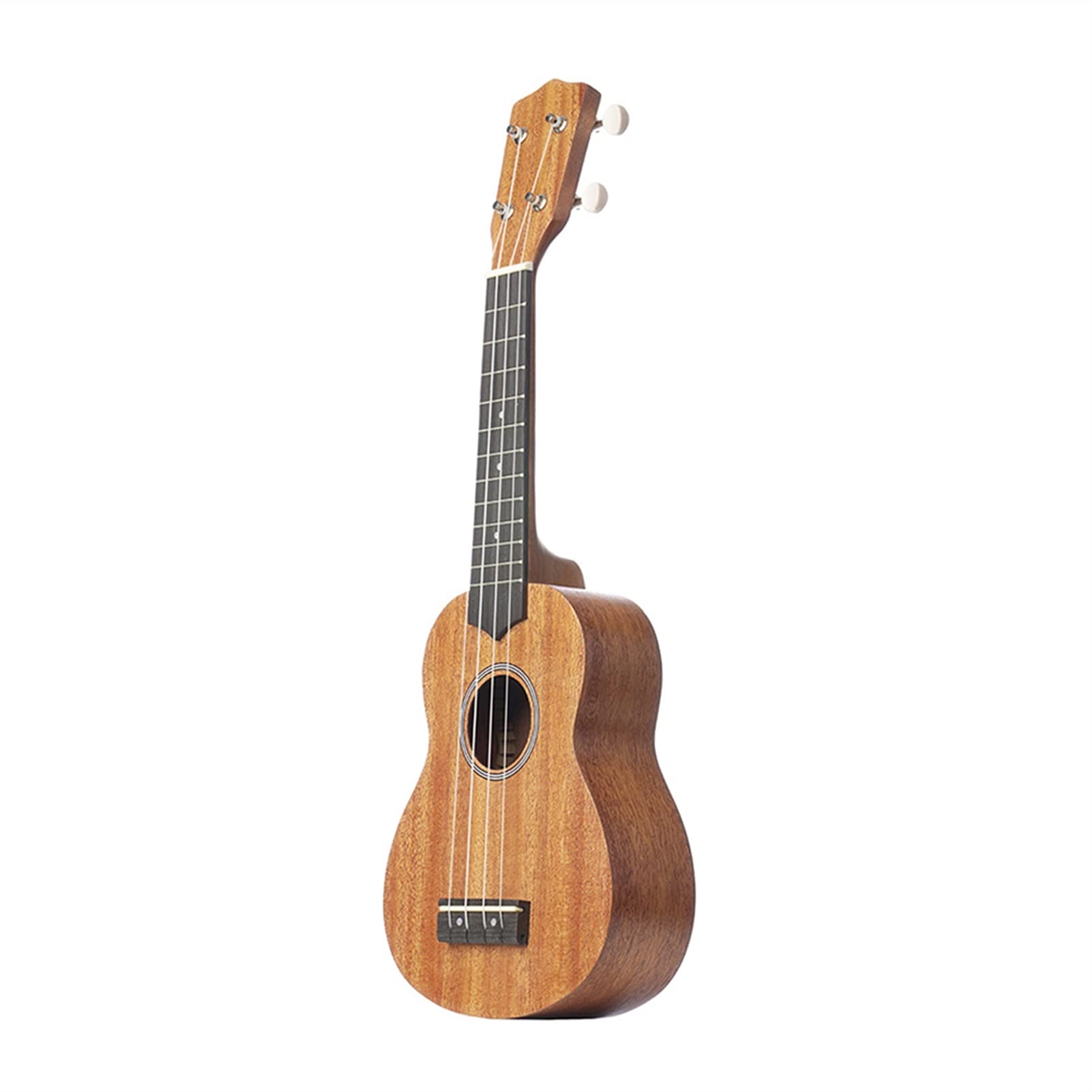21 Inch Ukulele for Beginners - Solid Wood Mini Guitar with Strings, Capo, Thumb Hammer & Strap - Perfect for Travel, Beach Parties & Music Lessons
