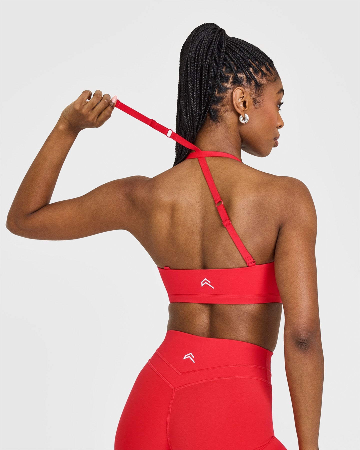 High Support Unified Twist Sports Bra for Women - Muscle Mommy Red | Perfect for Yoga, Running & Gym Workouts