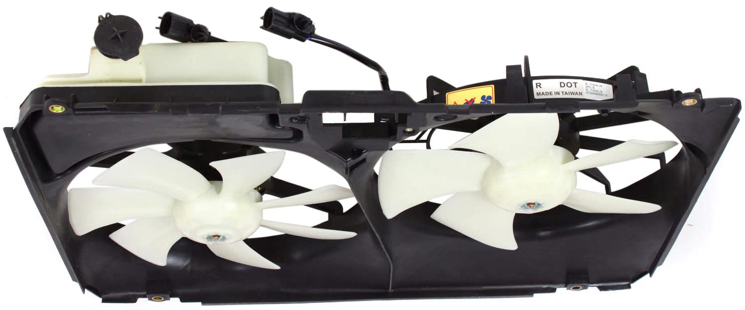 Evan Fischer Cooling Fan Assembly Compatible with 2004-2005 Toyota Sienna - TO3115134 | Replacement Radiator Cooling Fan for Engine Overheating Protection | Perfect for Summer Driving & Heavy Traffic Conditions