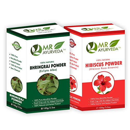 Bhringraj Powder + Hibiscus Powder