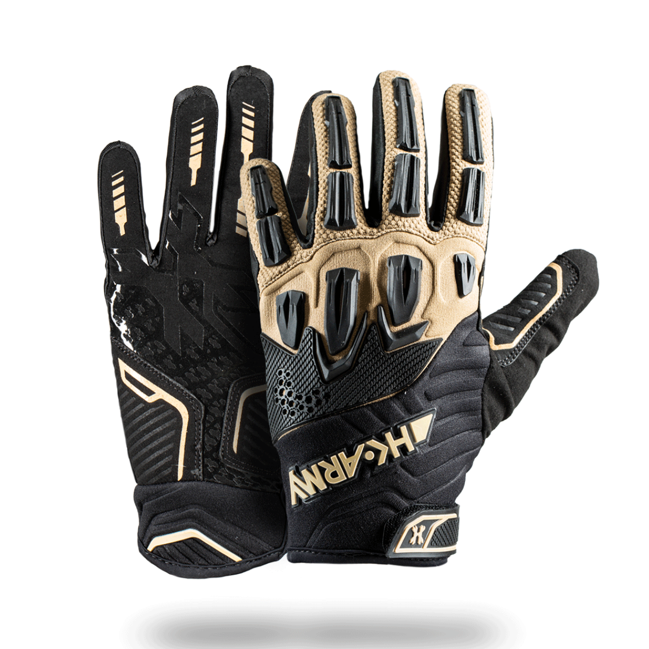 Hardline Armored Full Finger Tactical Gloves - Military Grade Protection for Shooting, Motorcycling & Outdoor Activities