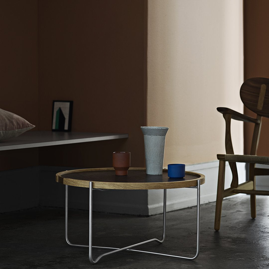 CH417 Adjustable Tray Table - Portable Bedside Laptop Desk with Cup Holder, Perfect for Breakfast in Bed, Working from Home, or Watching Movies in Bed