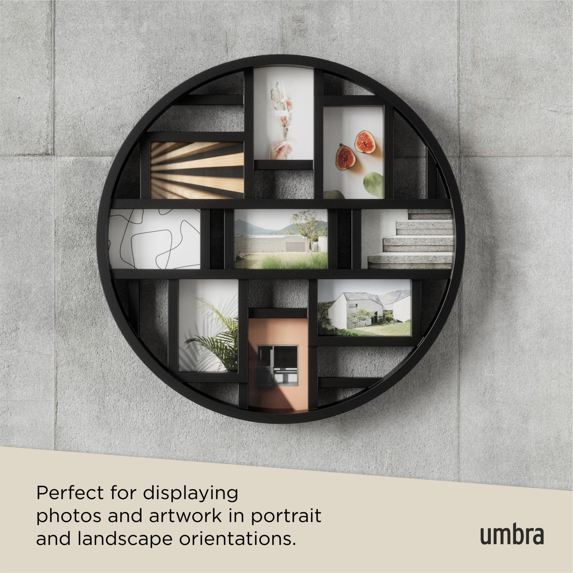 Luna Wall Multi Picture Frame - Display Your Favorite Memories in Style | Perfect for Living Room, Bedroom & Office Decor