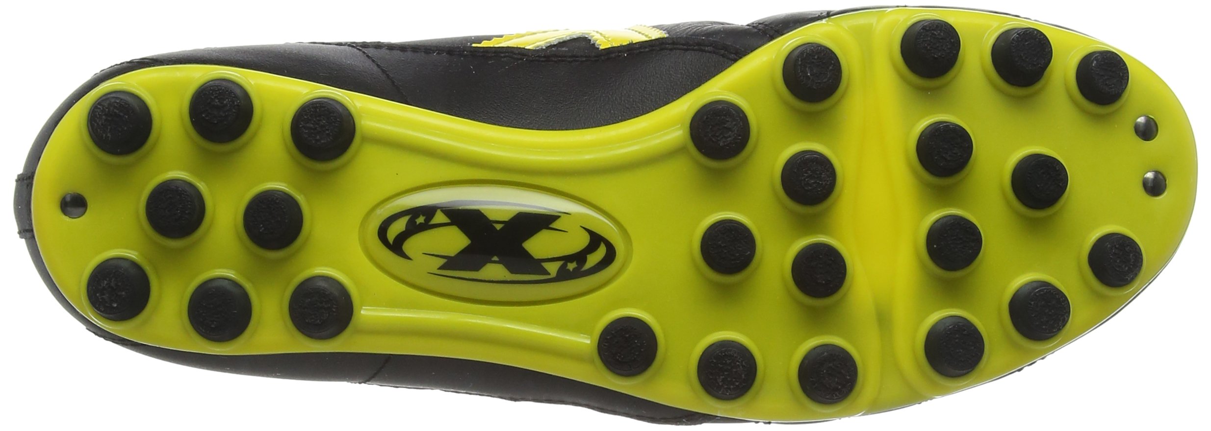 Munich Men's Mundial Soccer Cleats - Black & Yellow Football Boots, Size 8 | Lightweight & Comfortable for Training & Matches