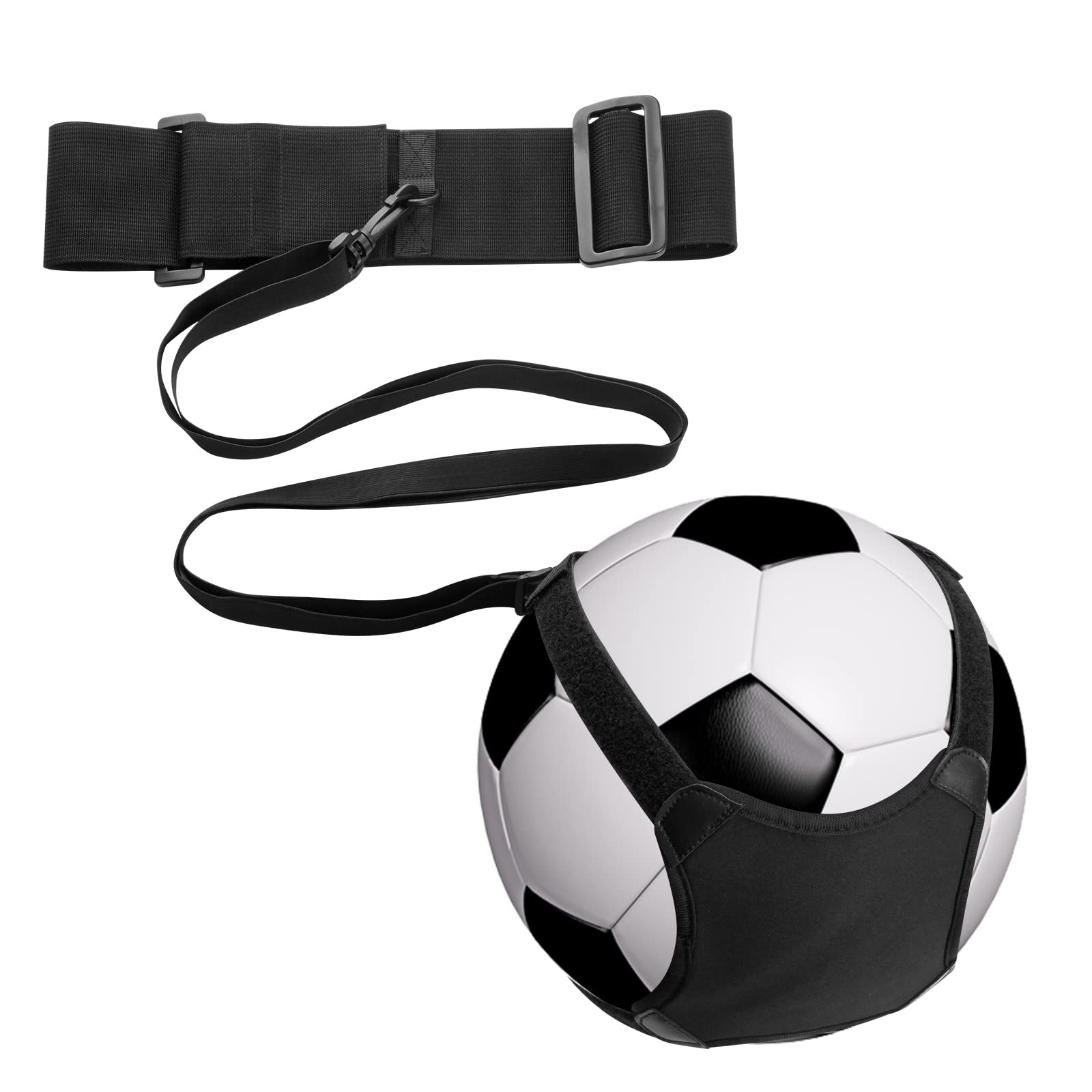 Adjustable Xxerciz Soccer Belt Trainer - Solo Football Kick Trainer for Soccer, Volleyball & Rugby - Durable Nylon Sports Training Aid - Perfect for Solo Practice, Team Drills & Backyard Training