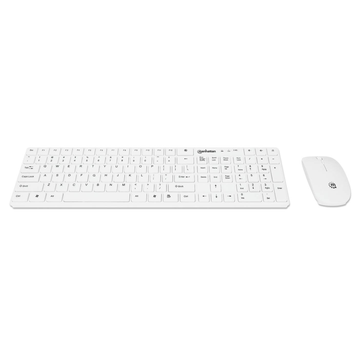 Wireless Keyboard and Mouse Combo - 2.4GHz Ergonomic Optical USB Set for PC, Laptop, Mac - Perfect for Home Office, Gaming, and Work