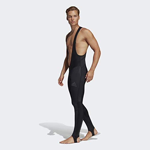 Adidas Men's Climawarm Padded Winter Bib Tights - Thermal Cycling Pants for Cold Weather Riding, Running & Outdoor Sports