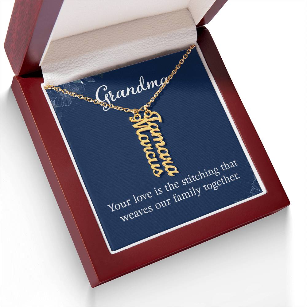 Personalized Grandkids Name Necklace - Custom Engraved Grandma Gift for Birthday, Mother's Day & Anniversary - Perfect for Family Keepsakes & Special Occasions