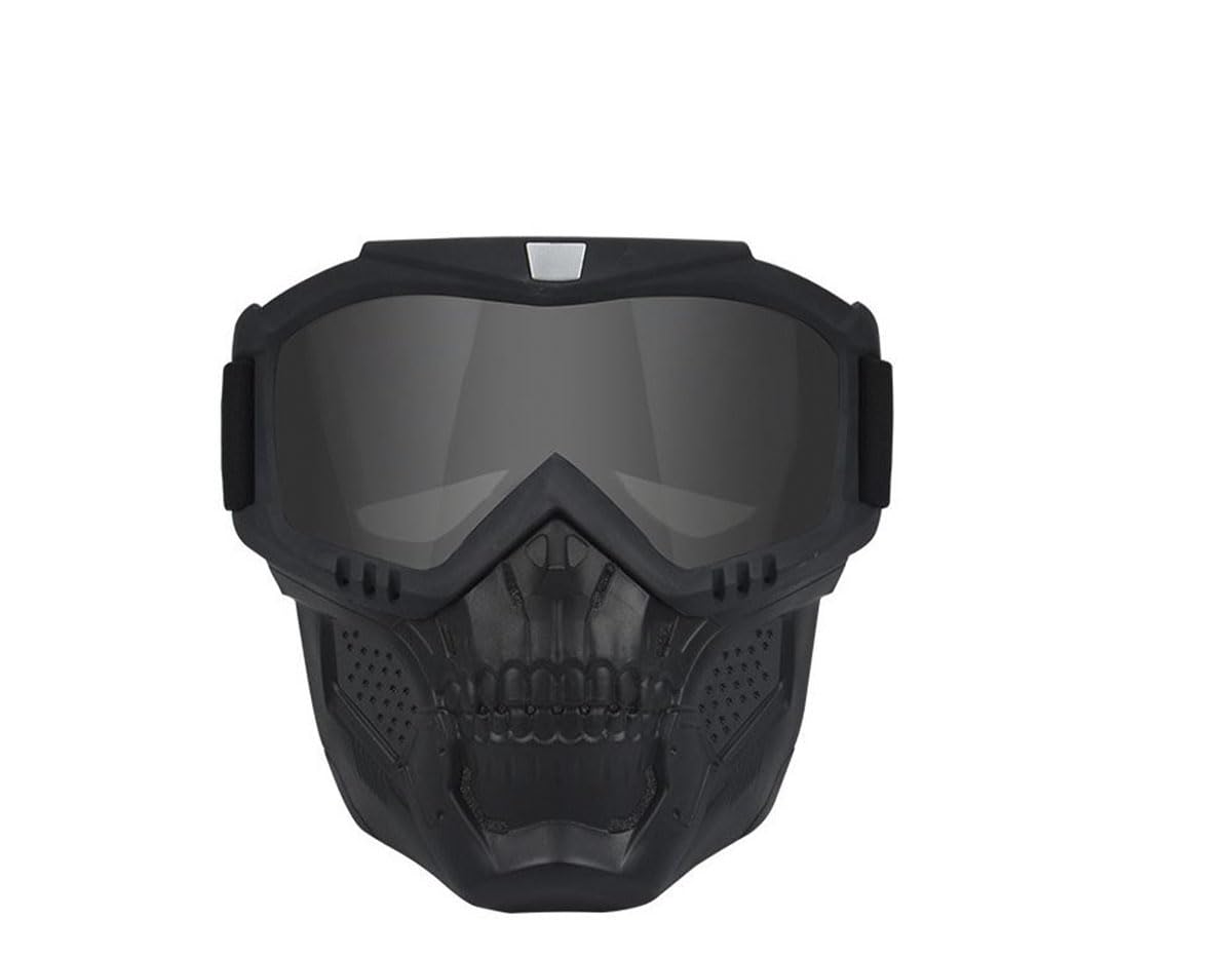 Tactical Airsoft Full Face Mask with Anti-Fog Goggles & Adjustable Fast Helmet - Detachable Eye Protection for Adults & Teens | Outdoor Combat, Airsoft Games & Tactical Training