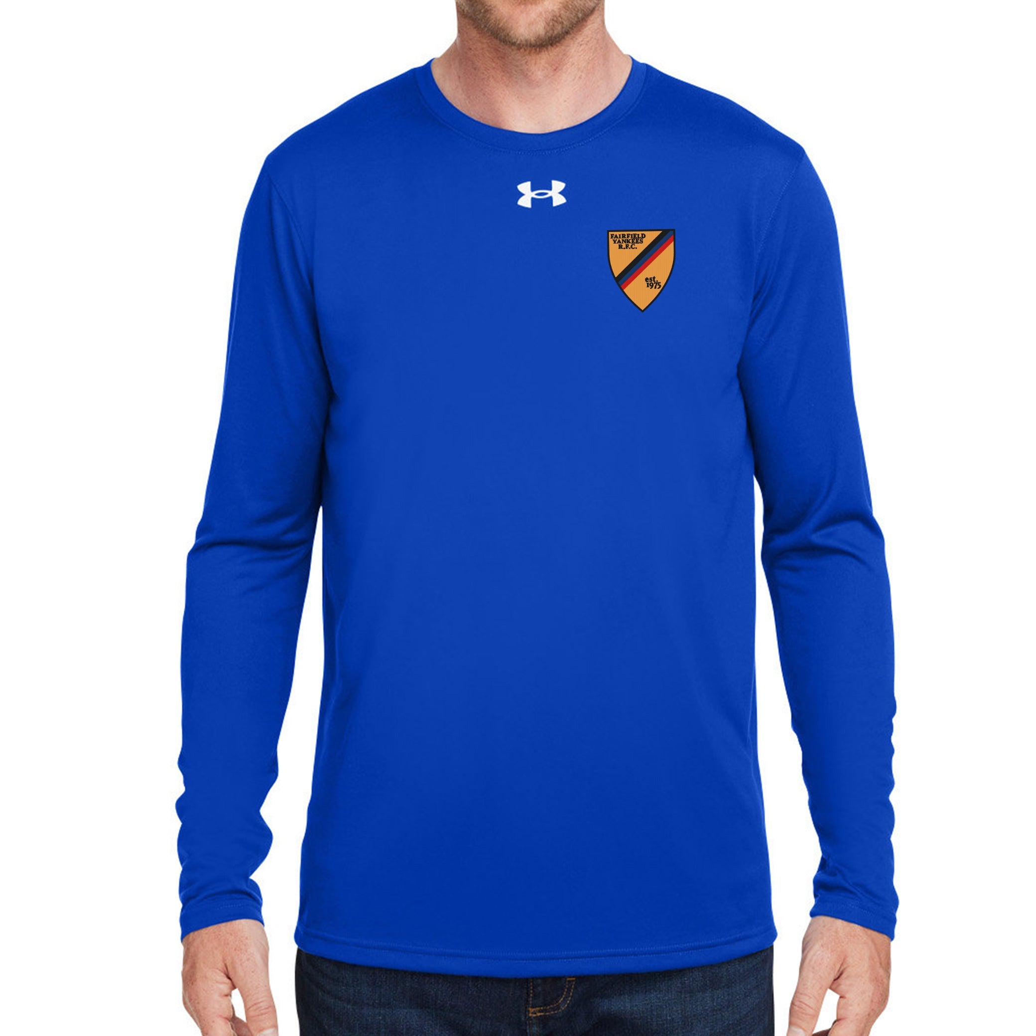 Fairfield Yankees RFC UA Team Tech Long Sleeve T-Shirt - Moisture-Wicking Performance Shirt for Rugby & Training - Perfect for Sports, Workouts, and Casual Wear