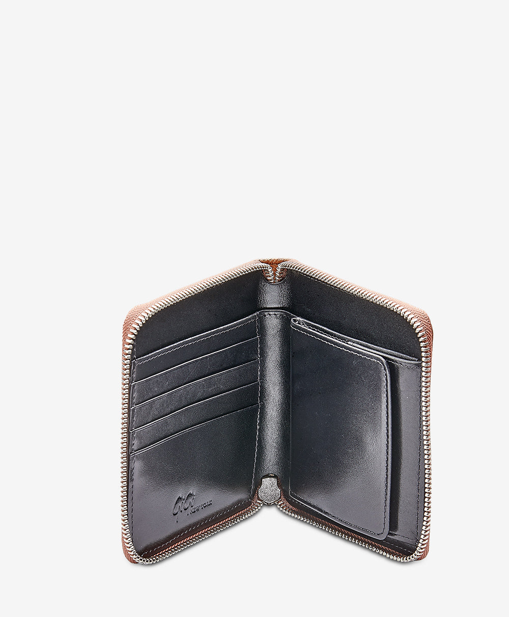 Premium Medium Zip Around Wallet for Women & Men - RFID Blocking Leather Wallet with Multiple Card Slots & ID Window - Perfect for Travel, Business & Everyday Use