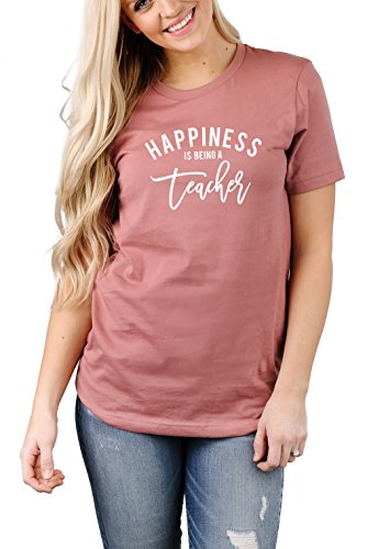 Mauve Crew White Ink