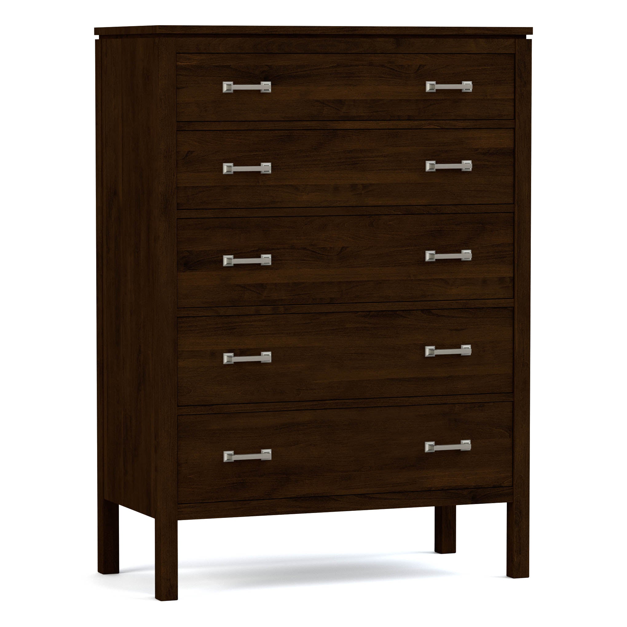 Dwyer Tall Chest - 5-Drawer Solid Wood Dresser for Bedroom Storage | Modern & Spacious Organizer for Clothes, Linens & Accessories | Perfect for Master Bedroom, Guest Room & Dorm Organization