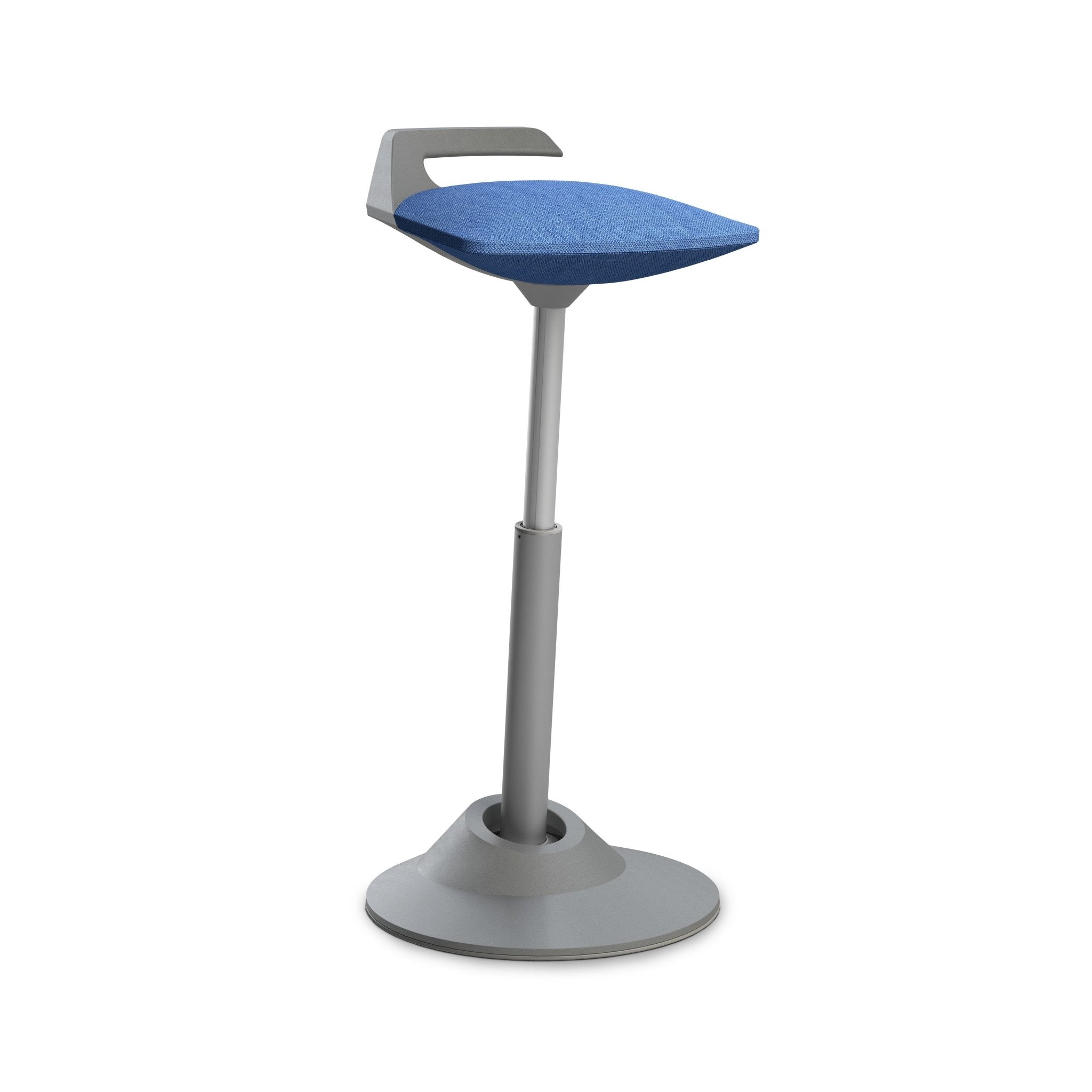 Aeris Muvman Grey Office Chair - Ergonomic Mesh Back Support & Adjustable Height for Home & Office Workspace Comfort