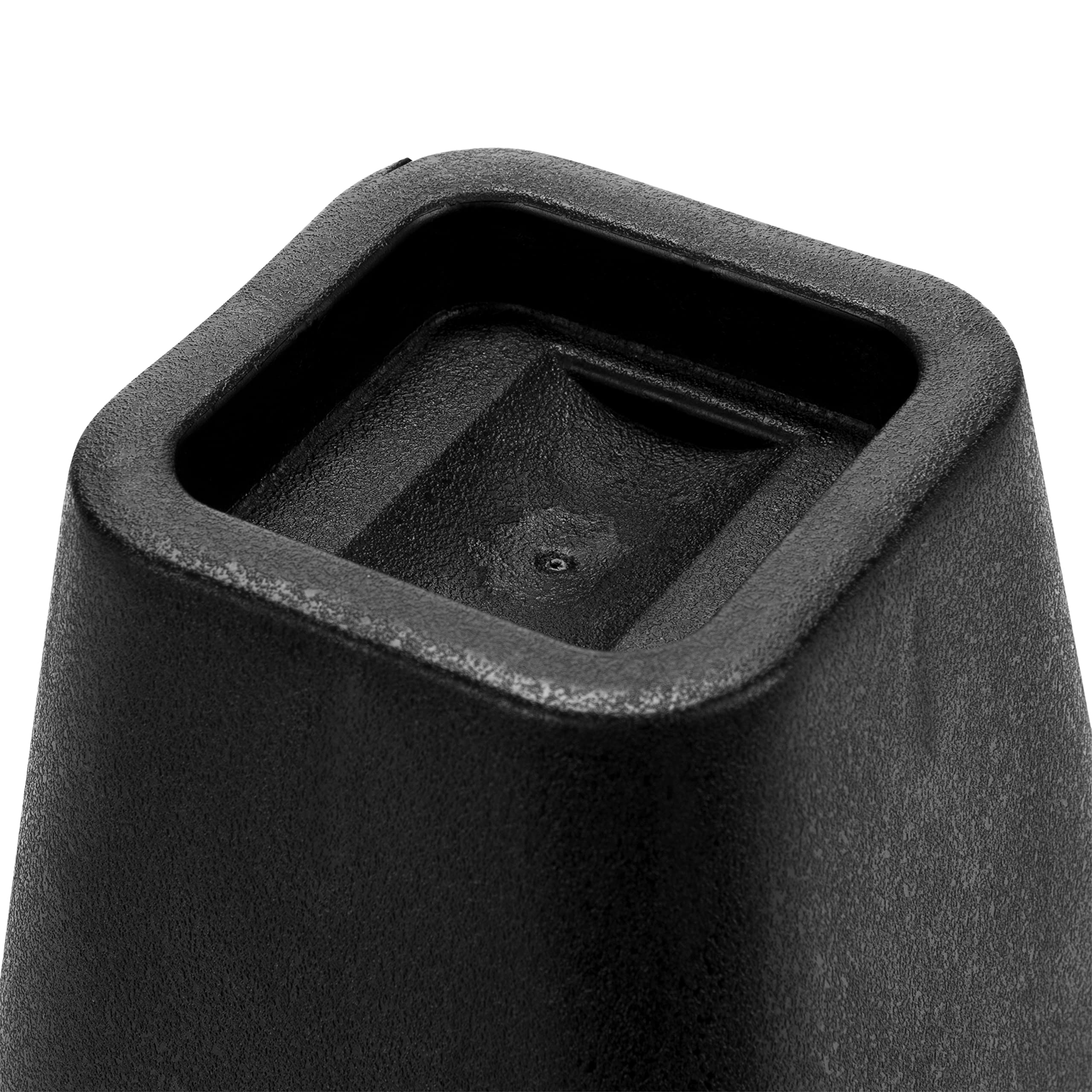 Simplify 6 Inch Bed Risers - Pack of 4 Heavy Duty Furniture Lifters with Wheel Grooves for Under Bed Storage - Perfect for Dorm Rooms, Bedrooms & Small Spaces (Black)