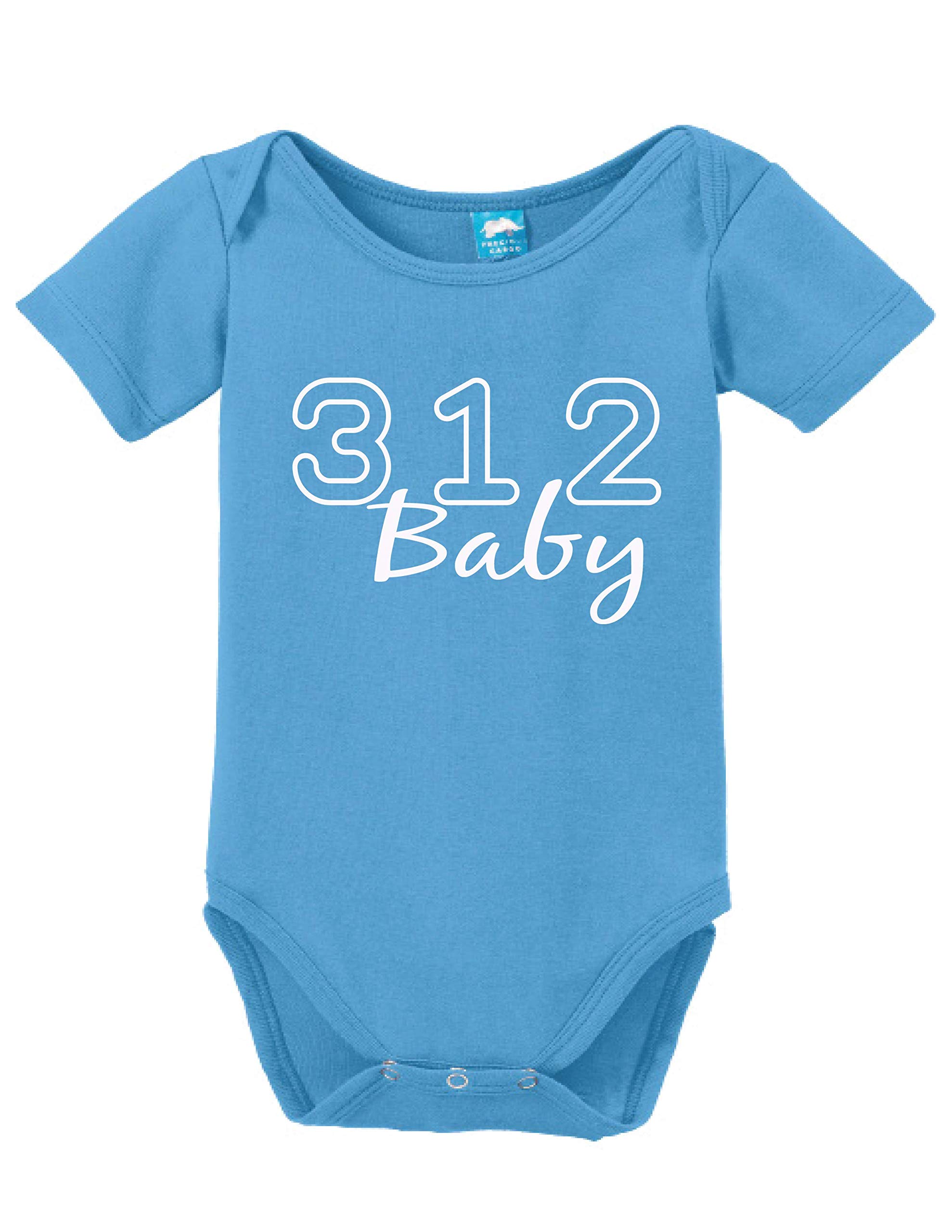 312 Baby Chicago Funny Bodysuit Baby Romper - Cute Infant Onesie for Boys & Girls | Perfect for Family Outings, Photo Shoots, and Everyday Wear