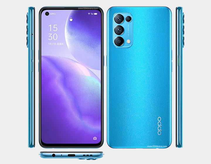 Oppo Find X3 Lite 5G Smartphone - 128GB ROM 8GB RAM, Dual SIM GSM Unlocked (Blue) - Perfect for Travel, Business & Streaming