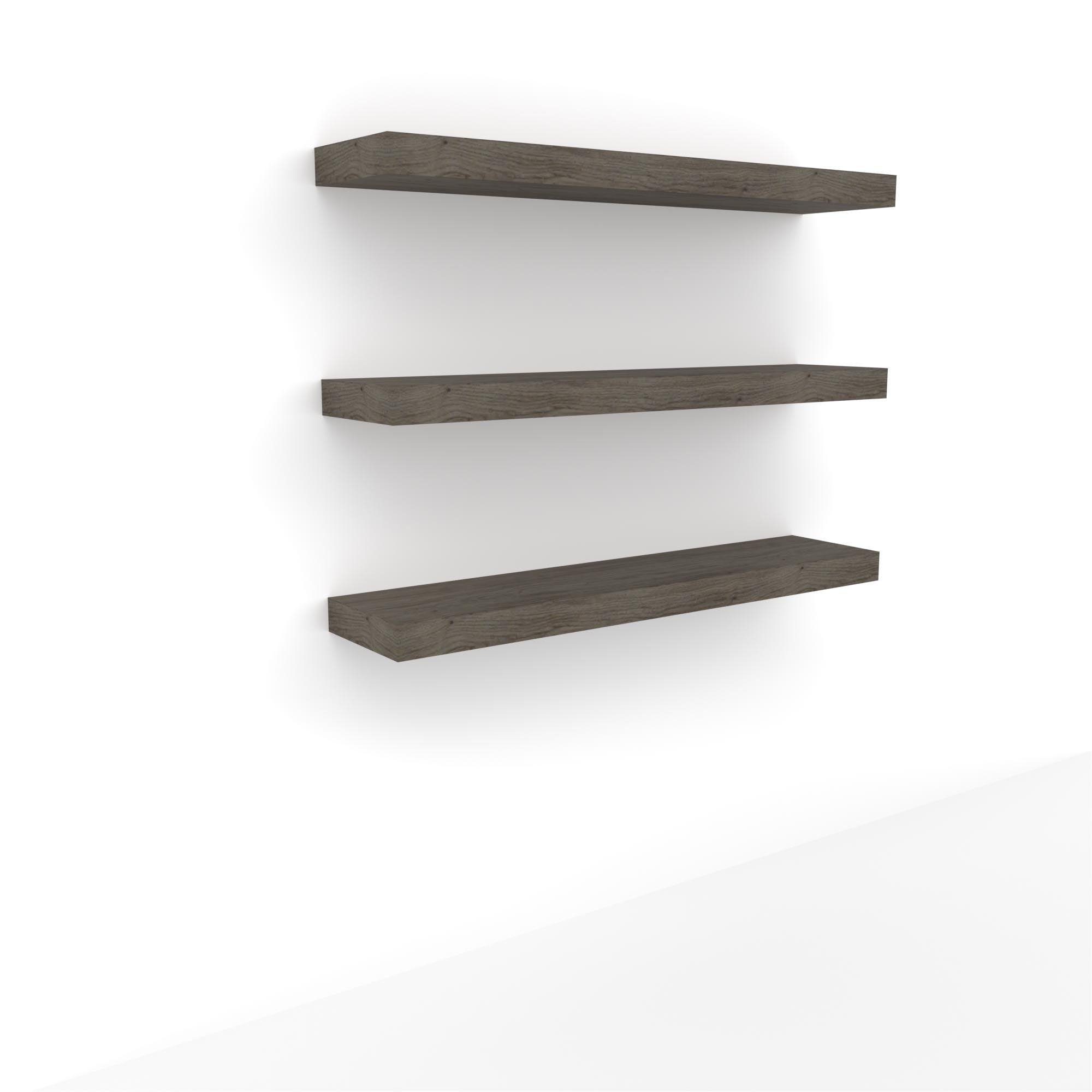 36 Inch Wide Floating Shelves Set of 3 - Wall Mounted Display Shelves for Living Room, Bedroom, Bathroom & Kitchen Organization