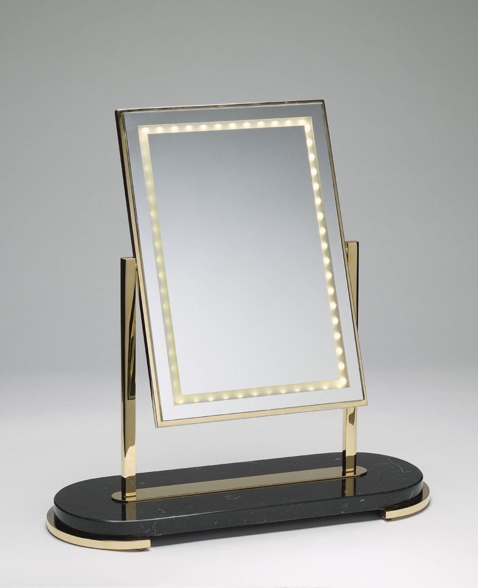 Brot PRESTIGE Collection MON BEAU LED Vanity Mirror with Adjustable Brightness - Perfect for Makeup, Skincare & Dressing Table Decor