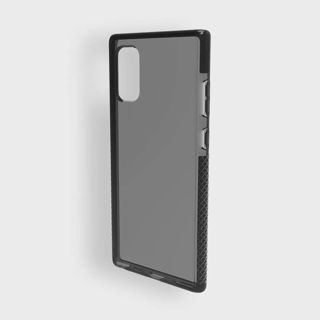 BodyGuardz AcePro Case for Samsung Galaxy Note 10 Plus - Smoke/Black | Slim Protective Cover with Military-Grade Drop Protection | Perfect for Work, Travel & Everyday Use