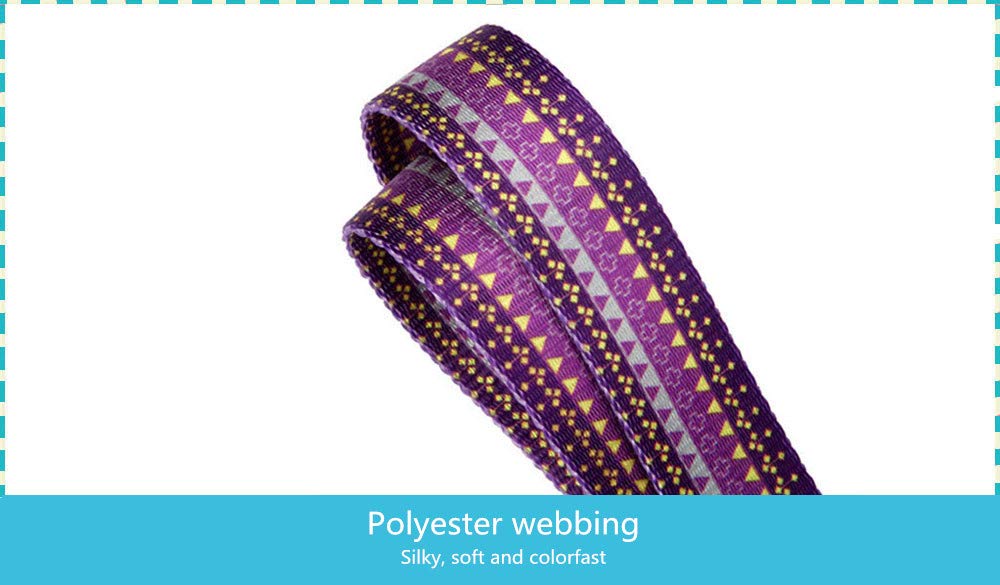 No Pull Martingale Dog Collar for Medium & Large Dogs - Heavy Duty Silky Soft Pet Collar with Unique Dark Purple & Yellow Pattern (1 Inch Wide) - Perfect for Training, Walks & Outdoor Adventures