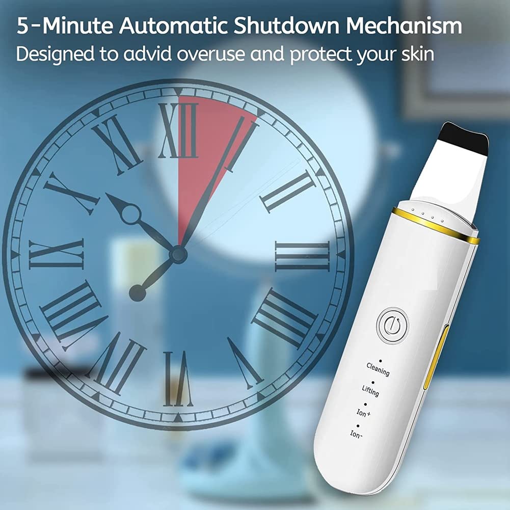 CRAKES Blackhead Remover Tool - 4-in-1 Skin Spatula with LED Light for Deep Pore Cleansing | Facial Scrubber & Exfoliator for Acne Prone Skin | Perfect for Home Spa & Professional Skincare Routine
