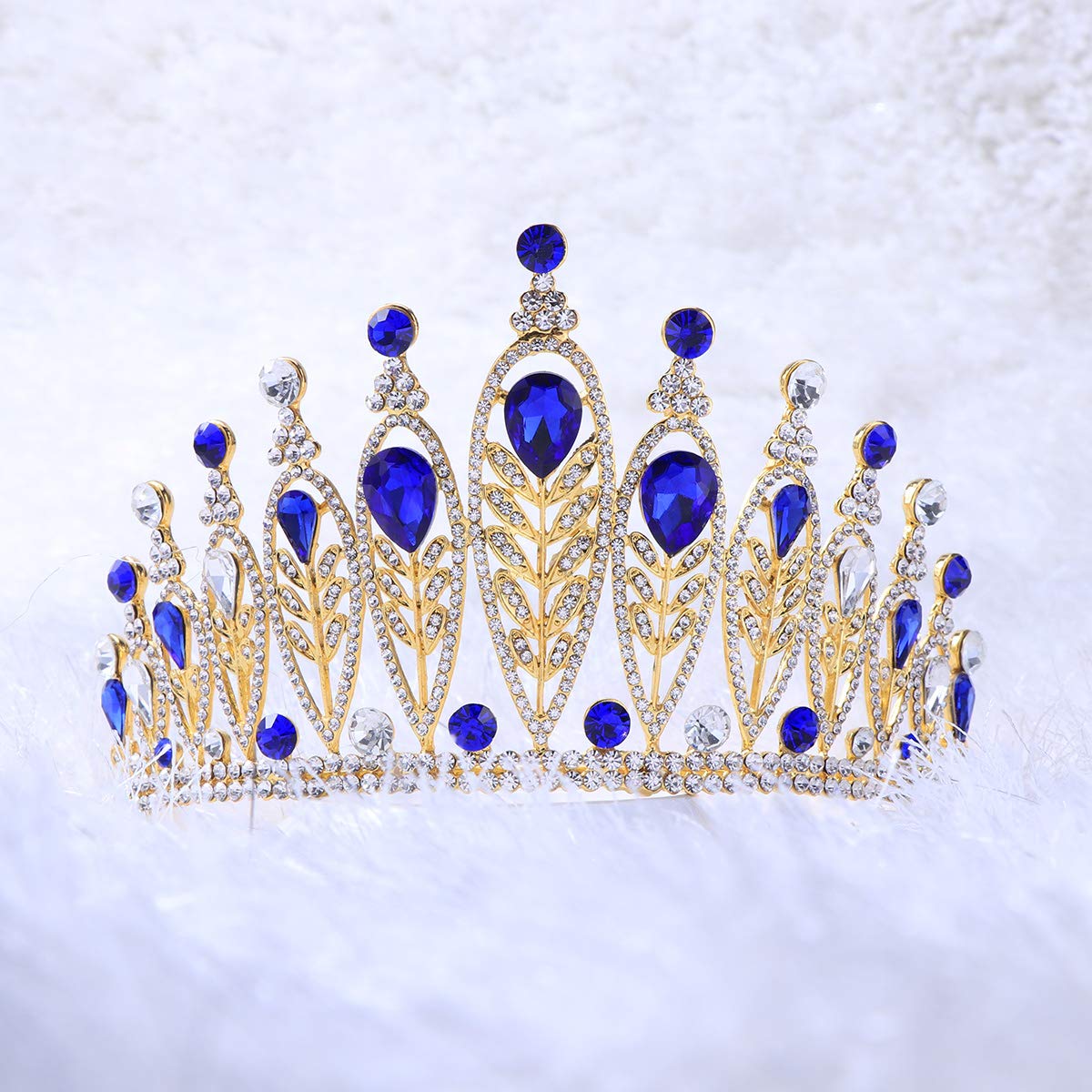 Elegant Silver Rhinestone Tiara Crown for Women - Baroque Bridal Wedding Headpiece, Princess Birthday Party Queen Crown | Perfect for Brides, Prom, Pageants & Special Occasions