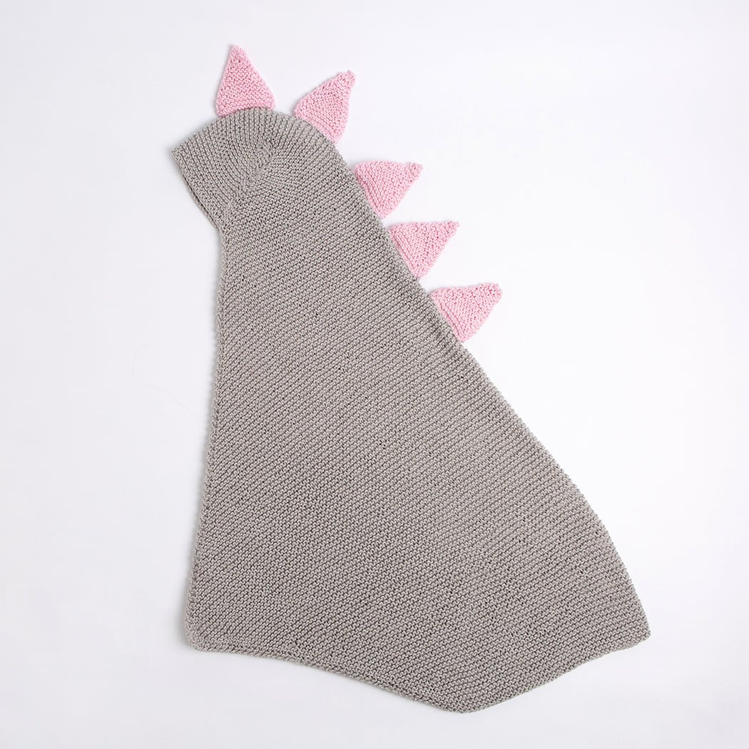 DIY Baby Dinosaur Hooded Blanket Knitting Kit - Soft Fleece Blanket for Kids & Toddlers - Perfect for Crafts, Gifts, and Cozy Winter Nights