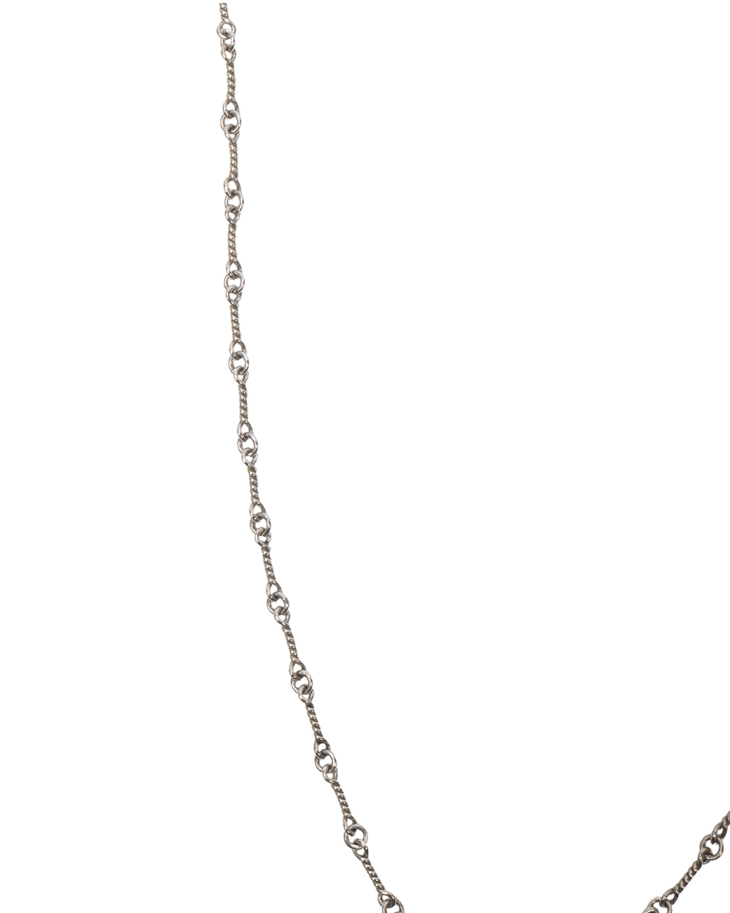 18K White Gold Twist Chain Necklace for Women - Elegant Layered Jewelry for Everyday Wear & Special Occasions