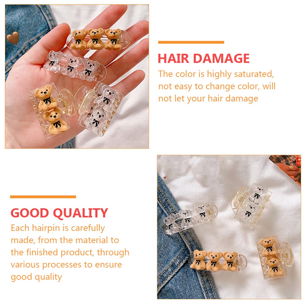 4Pcs Cute Non-Slip Hair Claw Clips for Women & Girls - Strong Hold Ponytail Barrette Hair Clamps - Perfect for School, Work, Gym and Daily Hair Styling