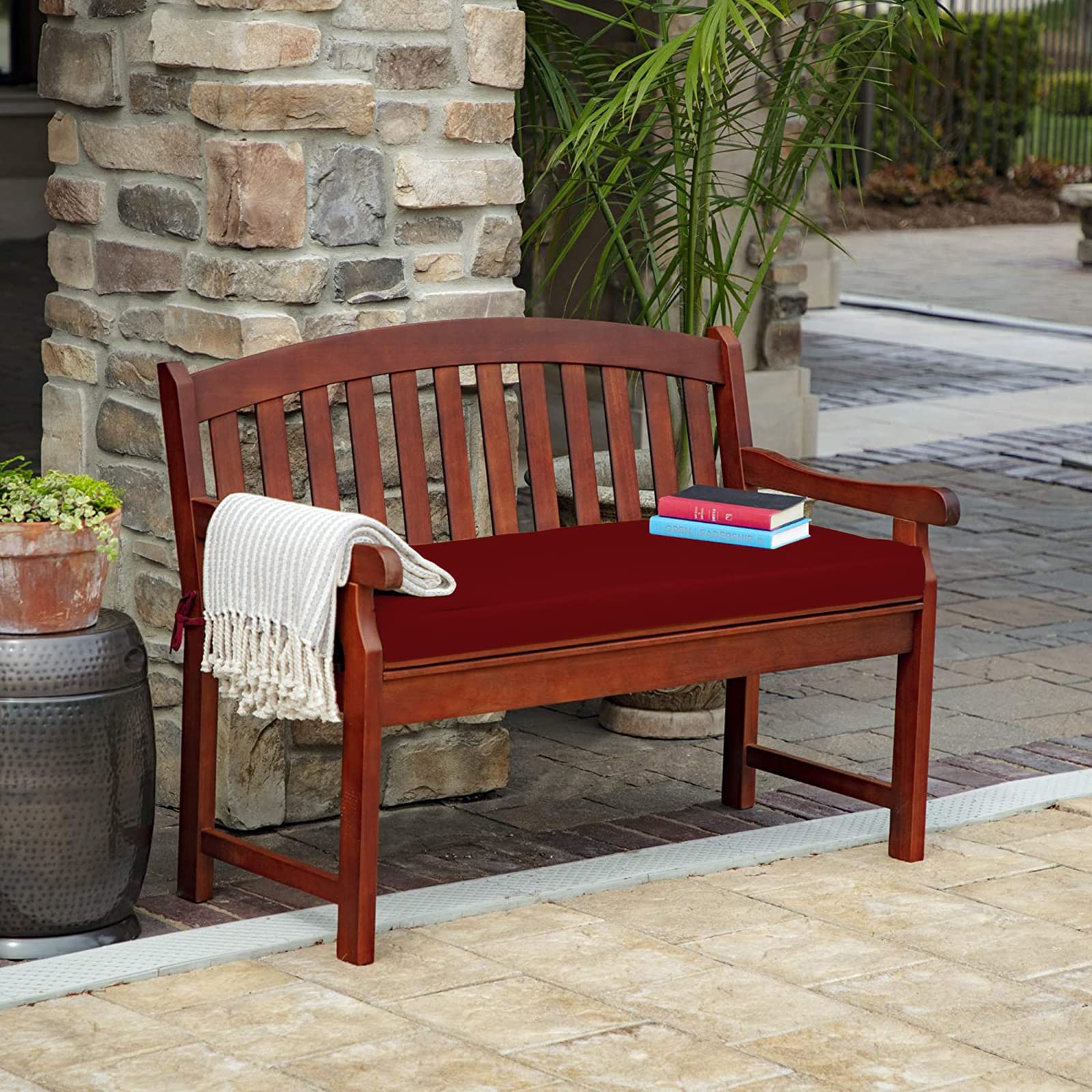 **Outdoor Patio Bench Cushion - Waterproof & Non-Slip Garden Swing Cushion for Patio Furniture - Sunbrella Wicker Loveseat Chair Cushion - Perfect for Outdoor Sofa, Swing, or Indoor Use**