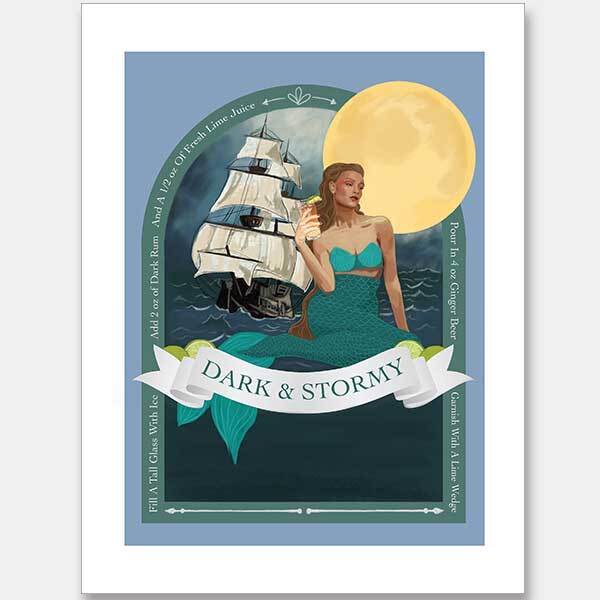Dark and Stormy Unframed Art Print - Moody Landscape Wall Decor for Home, Office & Gifts - Perfect for Living Room, Bedroom & Studio