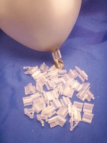 PMU Quickie Clips for Latex Balloons - 100 Pack | Secure Balloon Ties for Party Decorations, Events & Celebrations