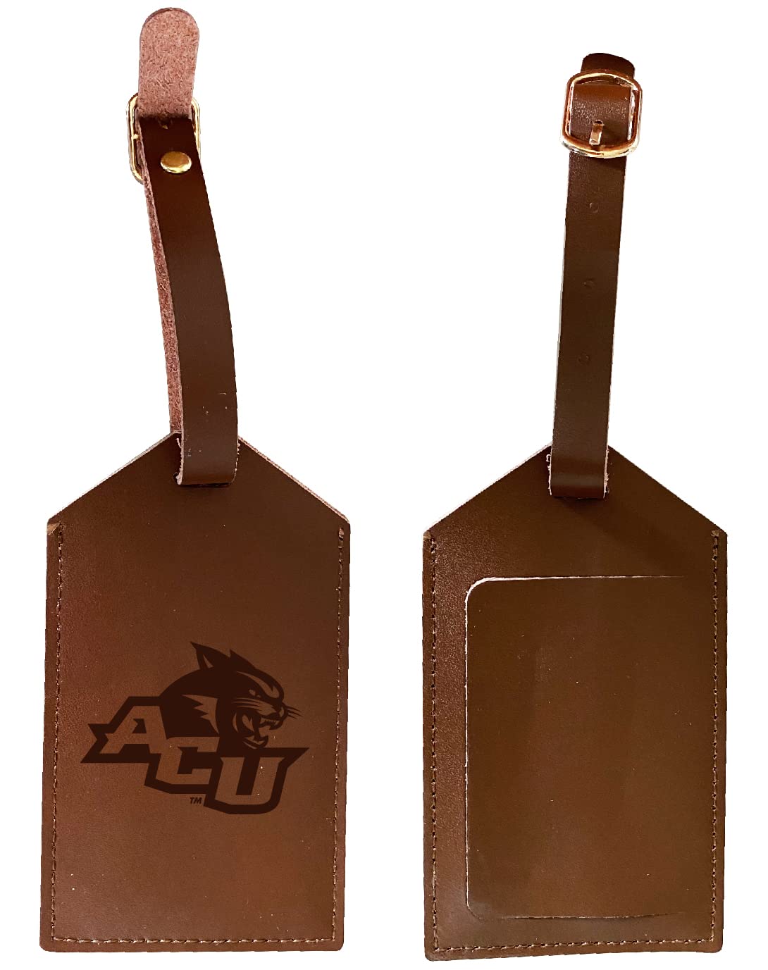 Officially Licensed Abilene Christian University Leather Luggage Tag - Personalized Engraved College Travel Accessory for Alumni & Fans - Perfect for Suitcases, Backpacks & Travel Bags