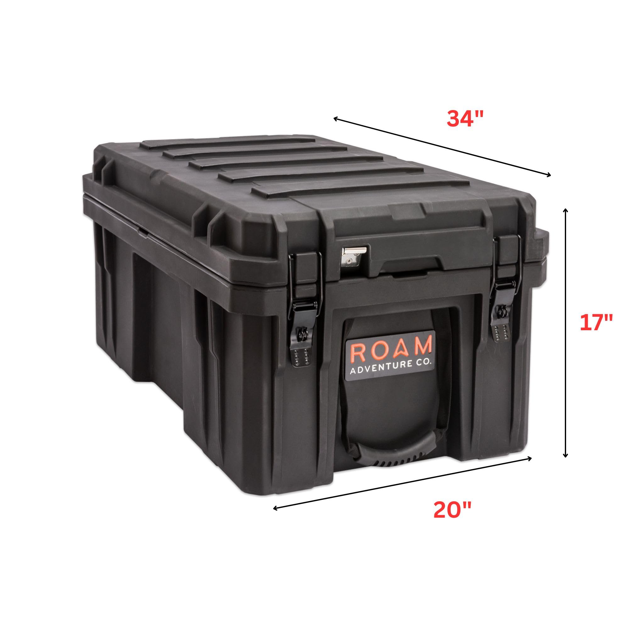 Roam Rugged Case Cargo Box - Waterproof Lockable LLDPE Storage Box for Truck Bed & Rooftop | Overlanding Gear Organizer | Camping Equipment Storage for Outdoor Adventures, Road Trips & Off-Roading