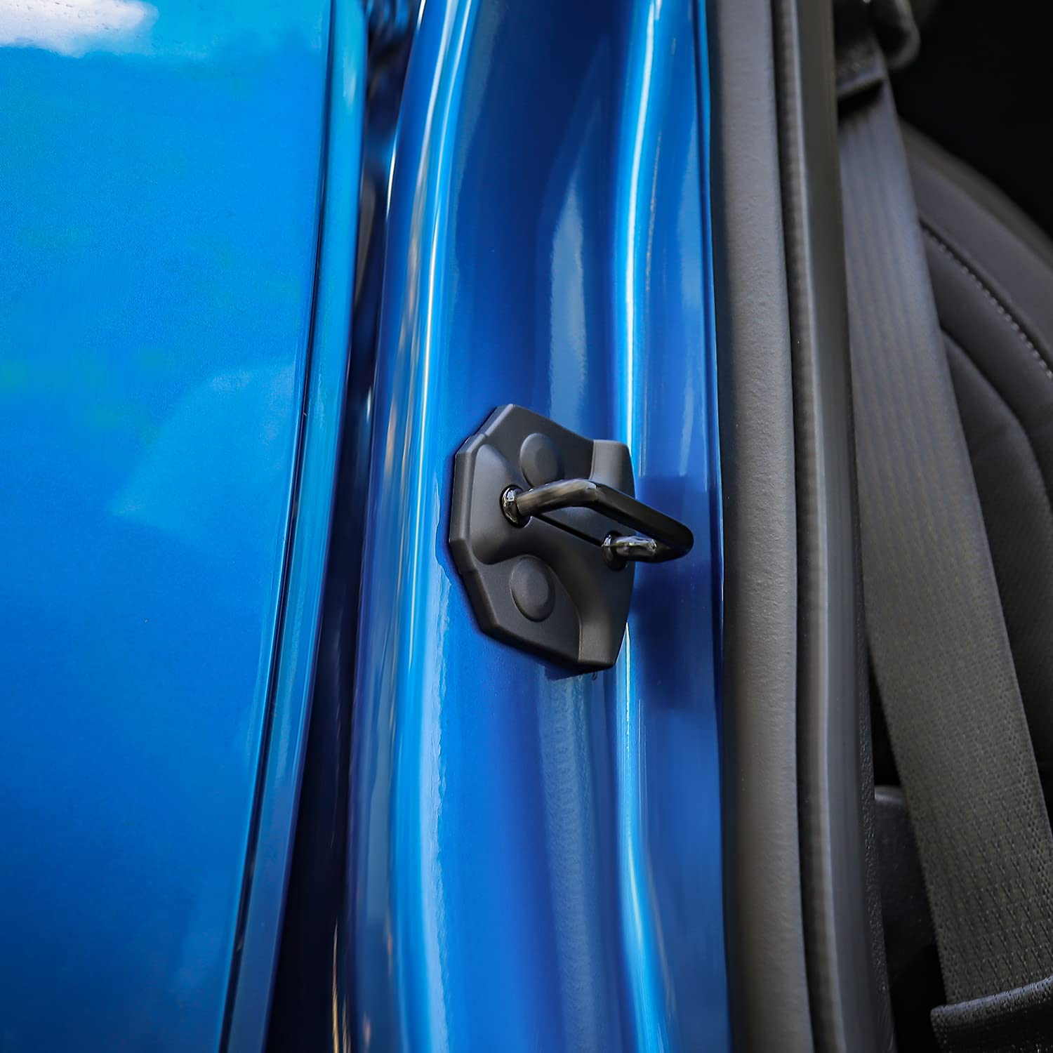 Voodonala ABS Car Door Lock Cover & Hinge Protector - Anti-Rust Door Lock Cover for Ford F150 2015-2023 Models (4-Piece Set) - Perfect for Off-Roading, Winter Protection & Vehicle Maintenance