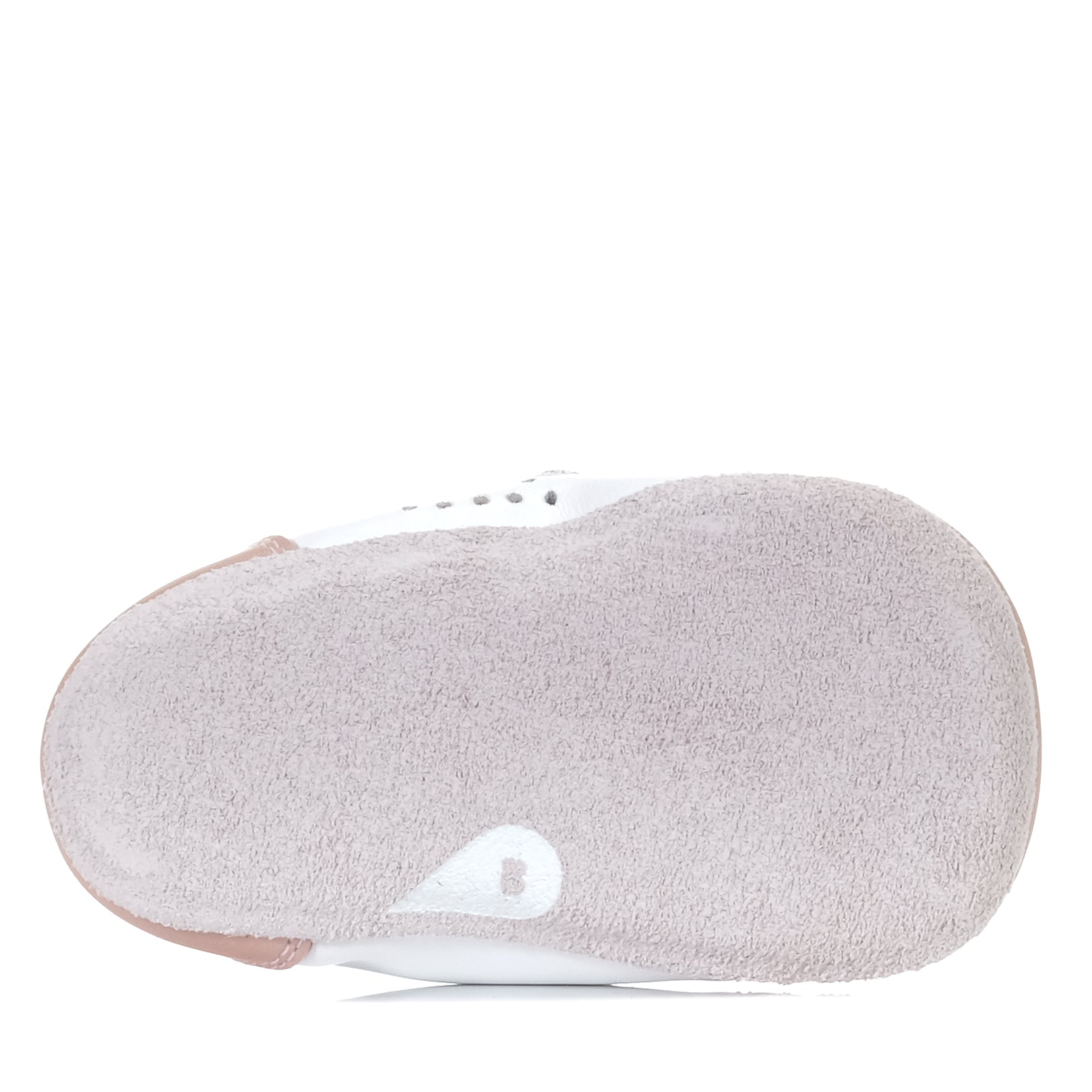 Bobux Soft Sole Baby Shoes - White/Dusk Pearl for Grass Court - Perfect for Outdoor Play, Walking & Special Occasions