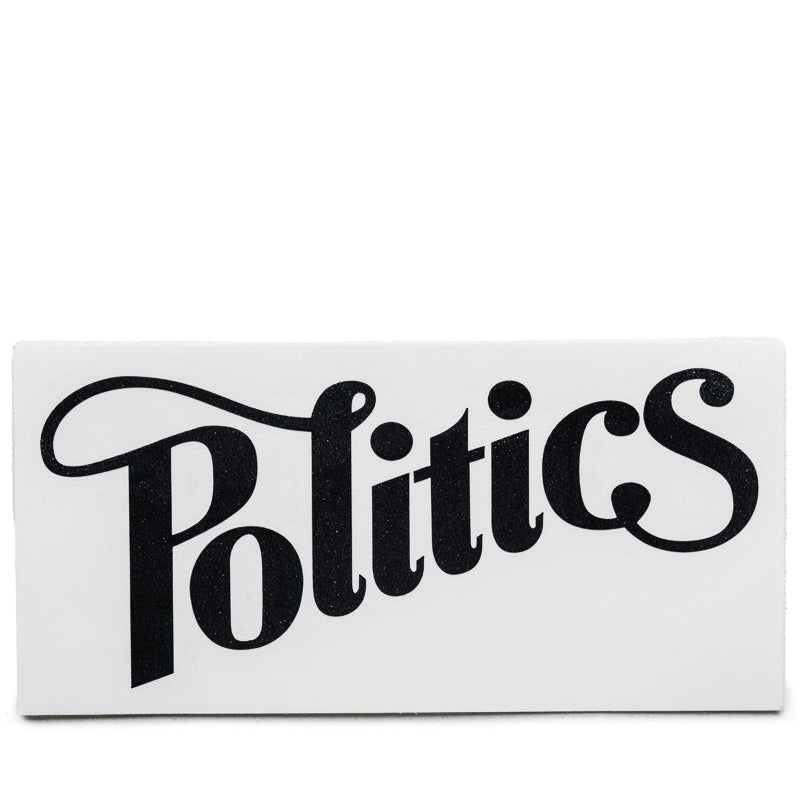 Political Decals (4 Pack) - White & Black - Perfect for Cars, Laptops & Home Decor