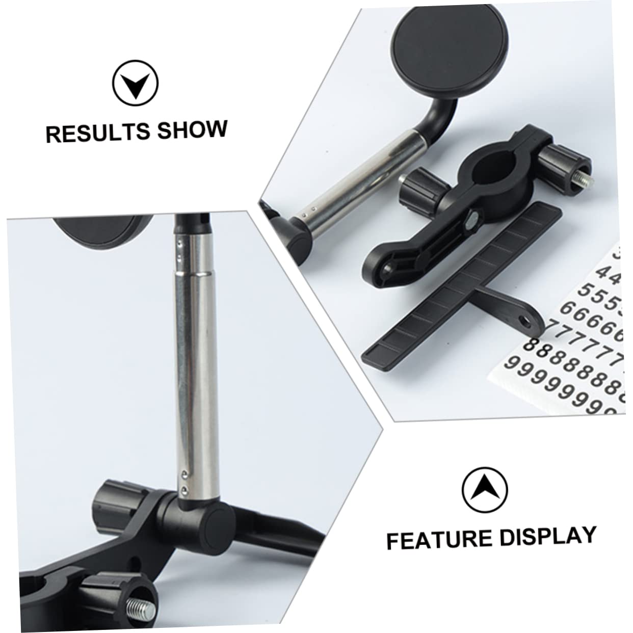Magnetic Phone Holder for Car - Universal 1-Piece Mirror Phone Stand with Strong Magnet, Compatible with All Smartphones - Perfect for Hands-Free Navigation & Safe Driving