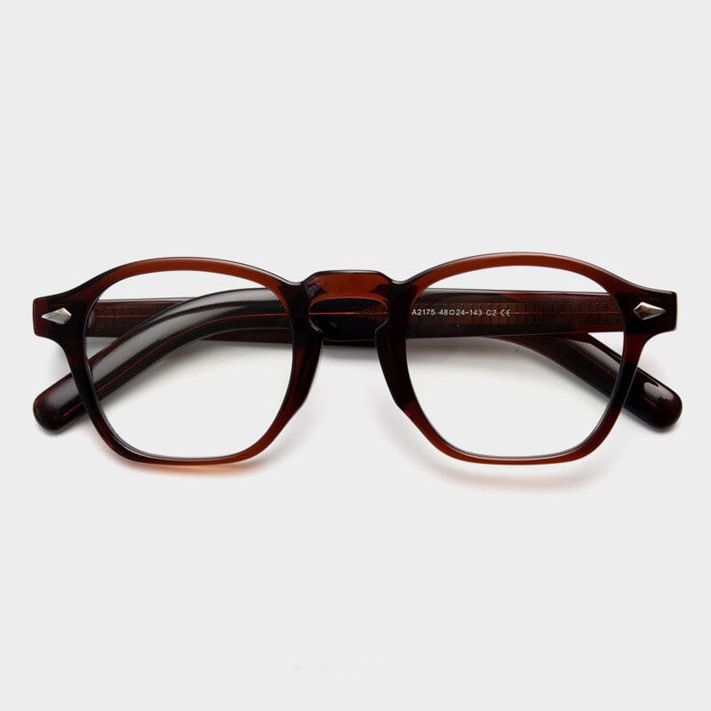 Abaan TR90 Vintage Square Eyeglasses Frame - Lightweight & Durable Unisex Eyewear for Reading, Fashion & Daily Use