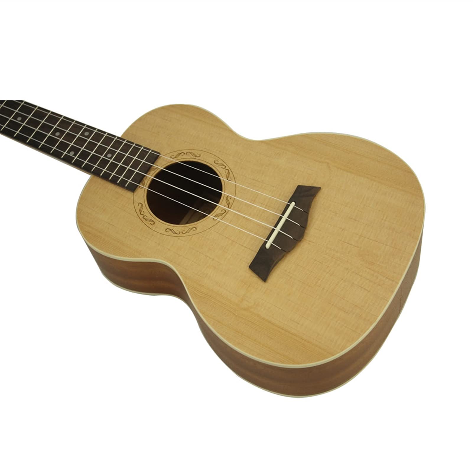 Premium 26 Inch Tenor Ukulele - Rosewood Fingerboard, Spruce Top & Sapele Back - 4 String Hawaiian Mini Guitar with Free Carry Bag | Perfect for Travel, Beach Parties & Beginners Learning Music