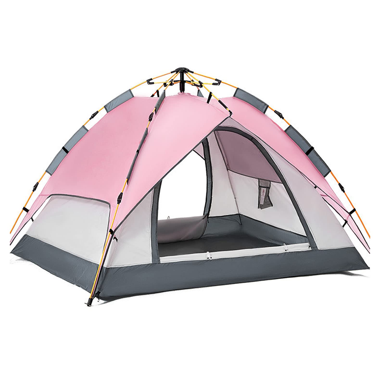 Oxford Cloth Camping Tent - Automatic Pop Up Backpacking Tent with Waterproof & Lightweight Double Layer Design for Outdoor Adventures, Family Camping Trips, Picnics and Gatherings - Perfect for Hiking, Beach Outings and Backyard Camping