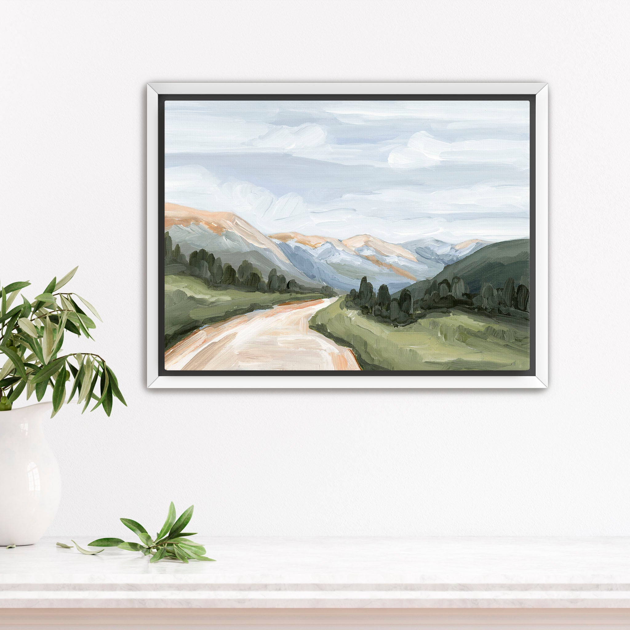 Canyon Ridge Road Art Print - Stunning Landscape Wall Decor for Living Room, Bedroom & Office | Premium Quality Poster for Home & Office Decor