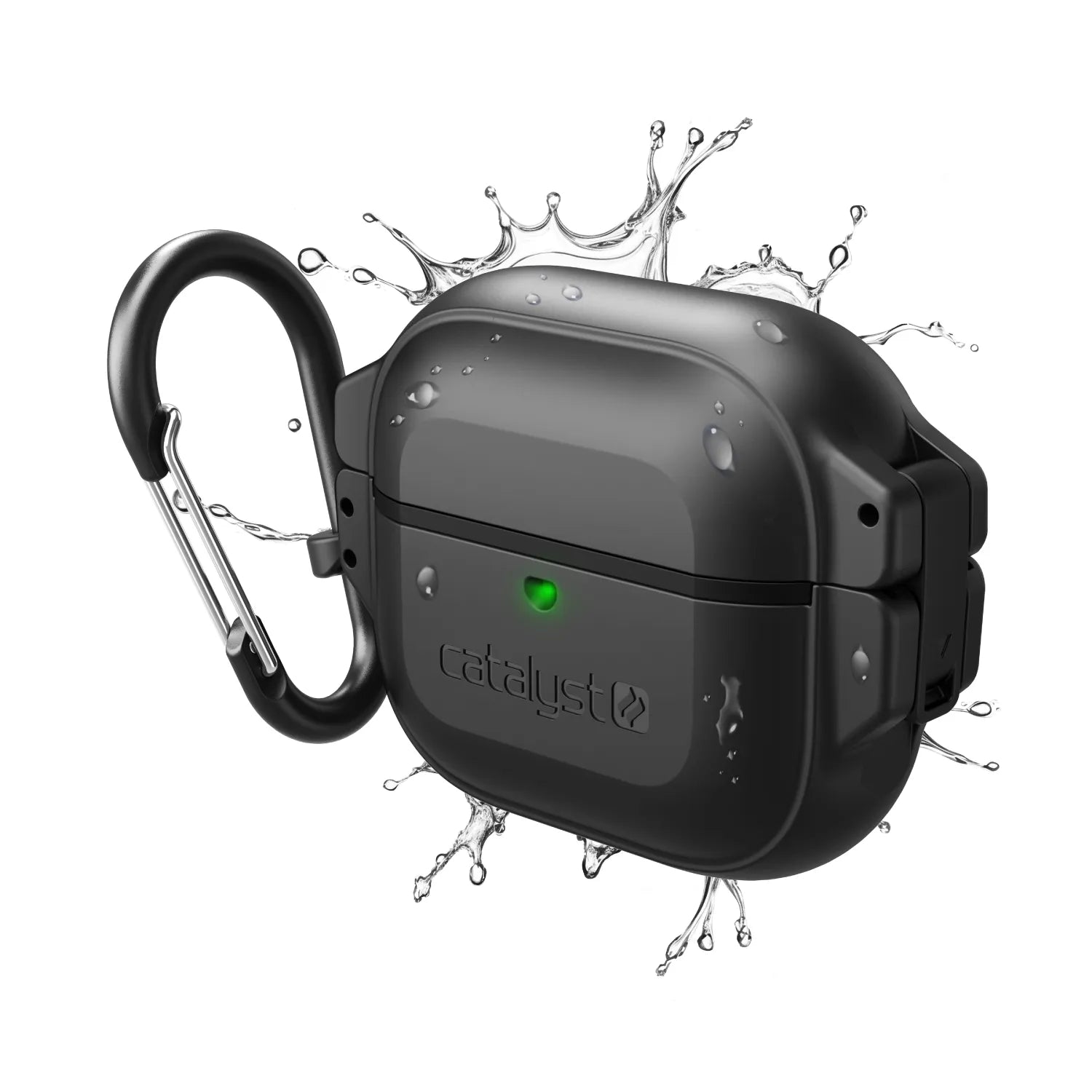 Apple AirPods (3rd Generation) with 330ft Waterproof Protective Case & Carabiner Clip - Wireless Earbuds for Running, Gym, Travel & Outdoor Activities