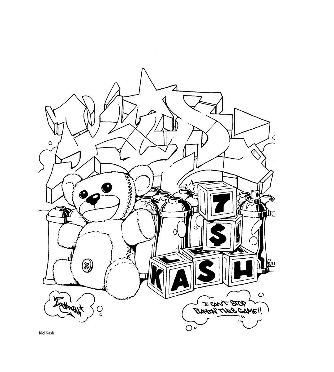 Graffiti Coloring Book 3: International Street Art Styles - Creative Stress Relief & Urban Art Inspiration for Adults & Teens