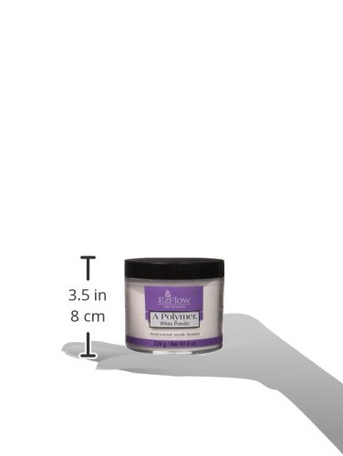 EZ Flow A Polymer White False Nails - 8 Ounce Acrylic Nail Kit for Salon & Home Manicure | Perfect for Nail Art, Extensions & Professional Nail Designs