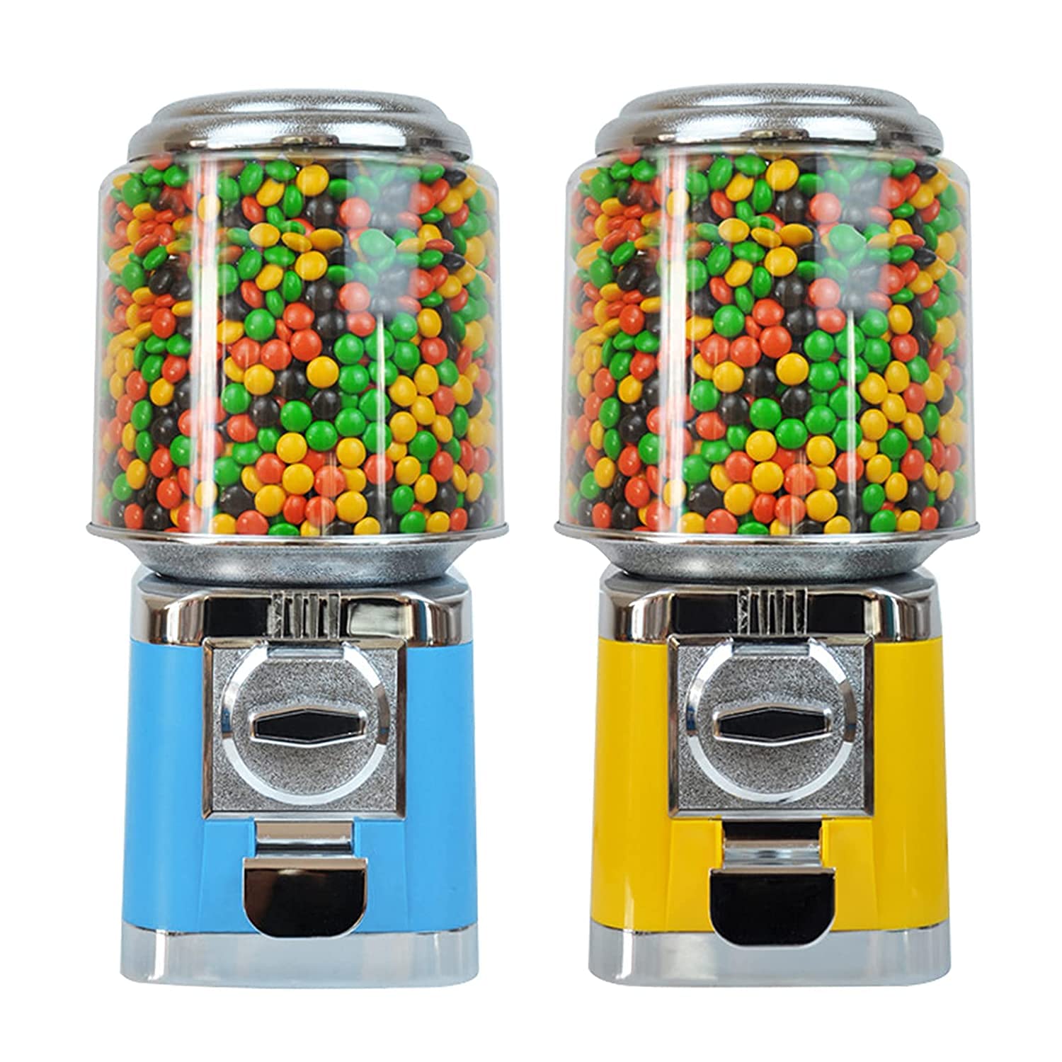Commercial Automatic Gumball Machine - Candy & Bubble Gum Vending Machine with Coin Slot for Kids, Home, Stores, Parties (Blue) - Perfect for Arcades, Retail Shops, Birthday Events & Home Decor