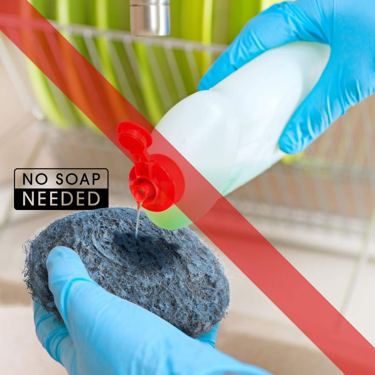 SCRUBIT 20 Pack Steel Wool Soap Pads - Heavy Duty Metal Scouring Pads for Cleaning Dishes, Pots, Pans & Ovens - Pre-Soaped for Tough Grease & Oil Removal - Perfect for Kitchen, BBQ Grill & Outdoor Cookware Cleaning